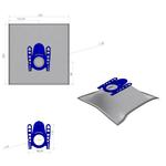 Mikrofaser - staubsaugerbeutel - Bosch, Siemens - polybeutel