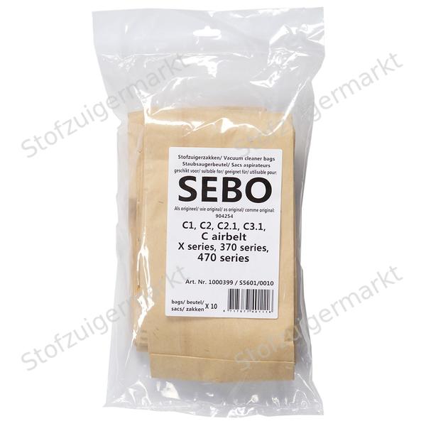 Papieren - staubsaugerbeutel - Sebo, Sorma, Tennant - polybeutel